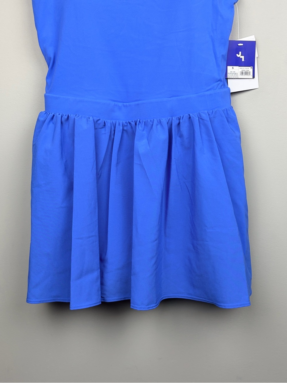 NWT JoyLab Athletic Dress Built In Shorts Open Back Sea Ship Blue Size S - Picture 3 of 9